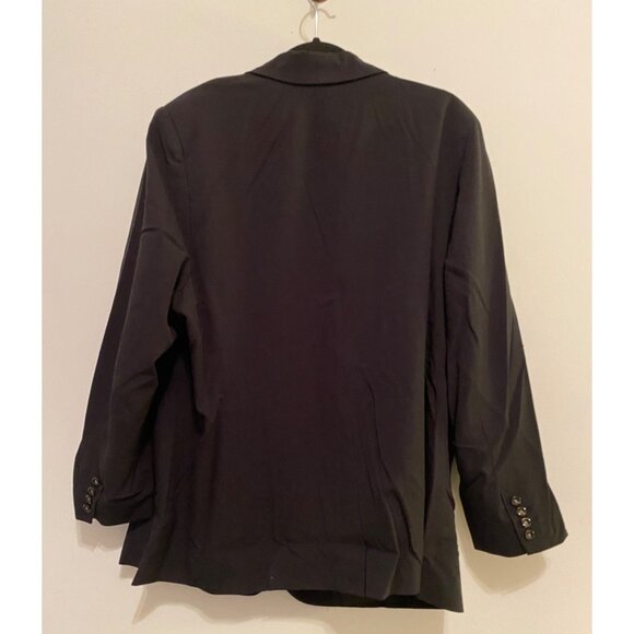 Jessica London Womens Black Blazer Jacket Single Button 22W - Picture 2 of 11